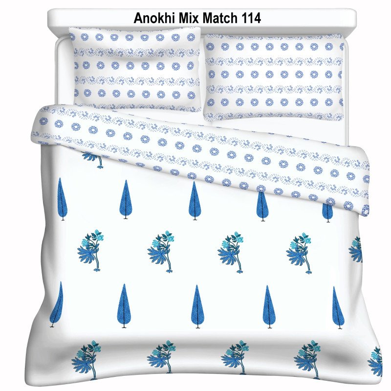 Aves Lifestyle Jaipuri Cotton AC Blanket Set | Double Bed Dohar with Matching Bedsheet