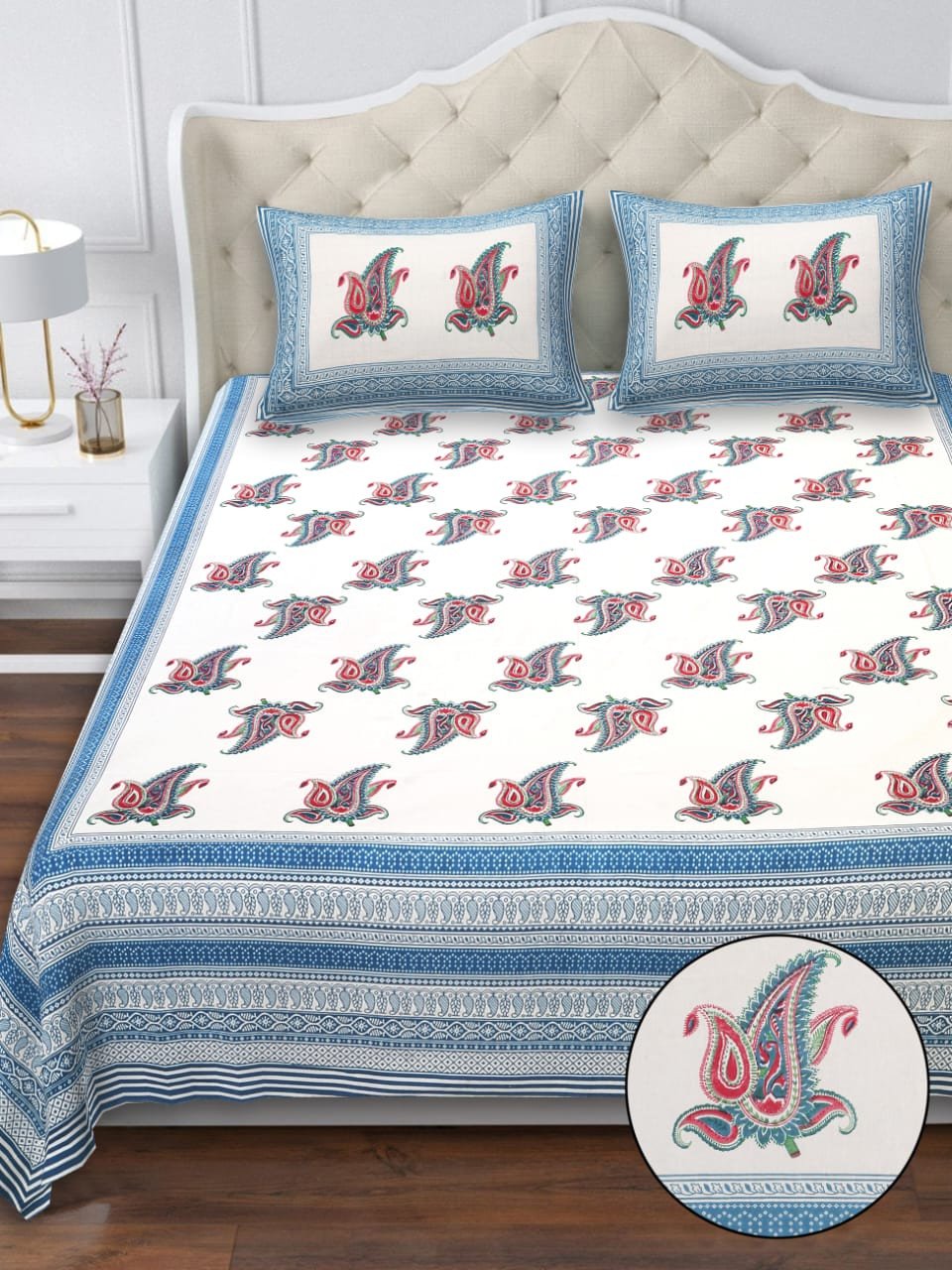 Aves Classic Style – 108x108” Cotton Bedsheet