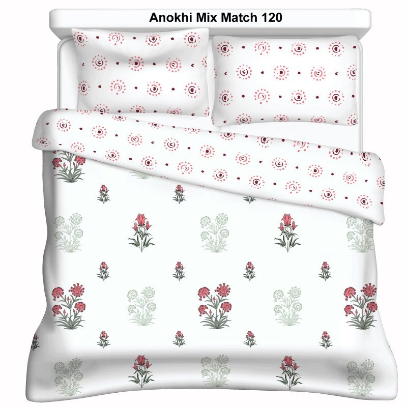 Bellacasa Comfort Dohar Set by Aves Lifestyle | Jaipuri Cotton | Double Bed Blanket & Sheet