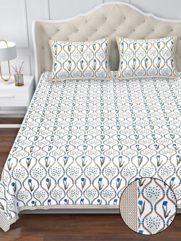 Aves Regal Rajasthan – Sanganeri Print Bedsheet